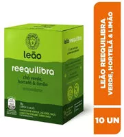 含糖量 Chá Verde Hortelã E Limão Leão Reequilibra Caixa 18g 10 Unidades
