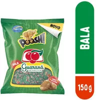 İçindeki şeker miktarı Bala Guaraná Antarctica Poosh Pacote 150g
