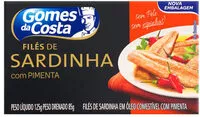 含糖量 Filé De Sardinha Com óleo Com Pimenta Gomes Da Costa Caixa 85g