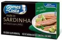 含糖量 Filé De Sardinha Com óleo Com Limão Gomes Da Costa Caixa 85g