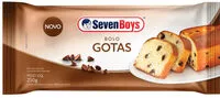 Sokerin määrä sisällä Bolo Baunilha Com Gotas De Chocolate Seven Boys Pacote 250g