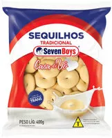 Sokerin määrä sisällä Biscoito Sequilho Tradicional Seven Boys Casa De Vó Pacote 400g