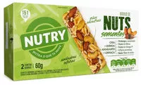Amount of sugar in Pack Barra De Nuts Sementes Nutry Caixa 60g 2 Unidades