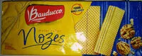 चीनी की मात्रा Biscoito Wafer Recheio Nozes Bauducco Pacote 140g