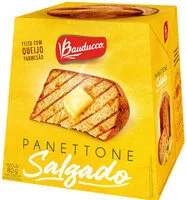 चीनी की मात्रा Panettone Salgado Com Gotas Com Queijo Bauducco Caixa 80g