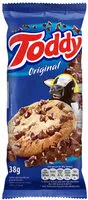 含糖量 Biscoito Cookie Original Toddy Pacote 38g