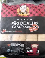 Suhkru kogus sees Pão de Alho Calabresa