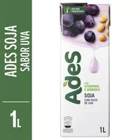 入っている砂糖の量 Bebida à Base De Soja Uva Ades Caixa 1l