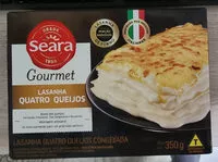 Sokerin määrä sisällä Lasanha Quatro Queijos Seara Gourmet Caixa 350g