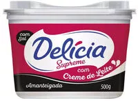 Amount of sugar in Margarina Amanteigada Com Sal E Creme De Leite Delícia Supreme Pote 500g