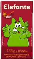 含糖量 Extrato De Tomate Elefante Caixa 135g