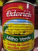 Suhkru kogus sees Milho verde em conserva