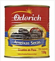 Suhkru kogus sees Ameixa Seca Oderich Lata 150g