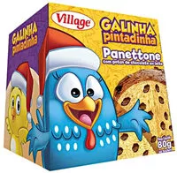 Jumlah gula yang masuk Panettone Com Gotas De Chocolate Galinha Pintadinha Village Caixa 80g