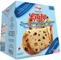Jumlah gula yang masuk Panettone Com Frutas Light Village Caixa 400g