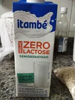 Jumlah gula yang masuk Leite semidesnatado zero lactose Itambé