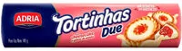 Quantité de sucre dans Biscoito Recheio Cheesecake E Geleia De Goiaba Adria Tortinhas Due Pacote 140g