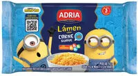 Suhkru kogus sees Macarrão Instantâneo Lámen Carne Suave Minions Adria Pacote 74,3g