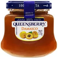 Количество сахара в Geleia Damasco Queensberry 100 Fruta Vidro 170g