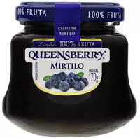 Количество сахара в Geleia Mirtilo Queensberry 100 Fruta Vidro 170g