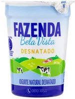 Amount of sugar in Iogurte Desnatado Natural Fazenda Bela Vista Copo 170g
