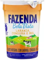 Amount of sugar in Iogurte Integral Laranja, Cenoura E Mel Fazenda Bela Vista Copo 170g
