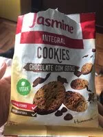 चीनी की मात्रा Biscoito Cookie Vegano Integral Chocolate Com Gotas De Chocolate Jasmine Pacote 120g