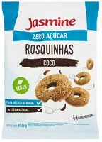 चीनी की मात्रा Biscoito Rosquinha Vegano Integral Coco Zero Açúcar Jasmine Pacote 120g