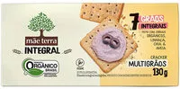 Zuckermenge drin Biscoito Cracker Integral Orgânico Multigrãos Mãe Terra Pacote 130g
