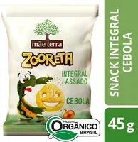 Zuckermenge drin Salgadinho De Milho E Arroz Integral Orgânico Cebola Mãe Terra Zooreta Pacote 45g