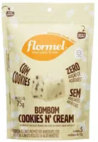 Cantidad de azúcar en Bombom Cookies N Cream Flormel Pouch 75g 5 Unidades