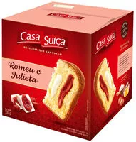 İçindeki şeker miktarı Panettone Recheio Romeu E Julieta Casa Suíça Caixa 500g