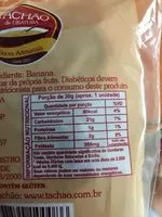 Sucre et nutriments contenus dans Tachao de ubatuba