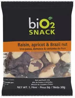 Количество сахара в Mix De Frutas E Sementes Uva Passa, Damasco E Castanha Do Pará Zero Lactose Bio2 Snack Pacote 50g