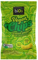 Количество сахара в Salgadinho Orgânico Lemon Pepper Bio2 Vegan Chips Pacote 40g