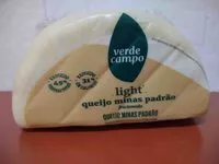 Suhkru kogus sees Queijo Minas Padrão Light Verde Campo