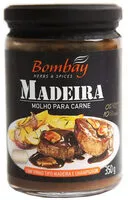 İçindeki şeker miktarı Molho Madeira Para Carne Bombay Herbs Spices Vidro 350g