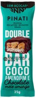 Sokerin määrä sisällä Barra De Nuts Coco E Amendoim Cobertura Chocolate Meio Amargo Sem Açúcar Zero Lactose Super Saúde Pinati Double Bar Pacote 35g