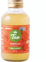 Количество сахара в Kombucha Orgânica Limão E Cúrcuma Tao Classic Garrafa 350ml