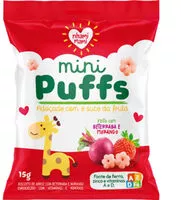 Suhkru kogus sees Biscoito De Arroz Integral Beterraba E Morango Nhami Mami Mini Puffs Pacote 15g