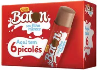 İçindeki şeker miktarı Pack Picolé Baton Garoto Caixa 270g 6 Unidades