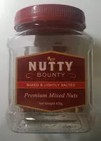 Suhkur ja toitained sees Nutty bounty