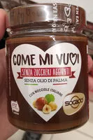 Suhkru kogus sees Crema alle nocciole