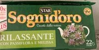 Suhkru kogus sees sognidoro rilassante con passiflora e melissa