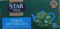 Suhkru kogus sees Star Tea Tè verde Deteinato