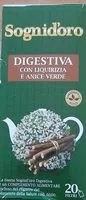 Suhkru kogus sees Tisana digestiva