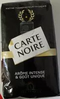 Sucre et nutriments contenus dans Carte noire