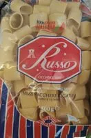 入っている砂糖の量 Mezzi paccheri rigati