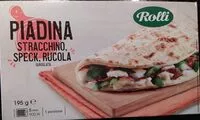 Количество сахара в Piadina stracchino, speck, rucola