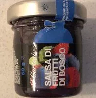 Sokerin määrä sisällä Salsa di frutti di bosco